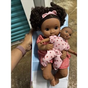 Sibling Snuggles Baby Dolls Gigglescape 14" Doll & 8" Baby Doll New- *Box Damage